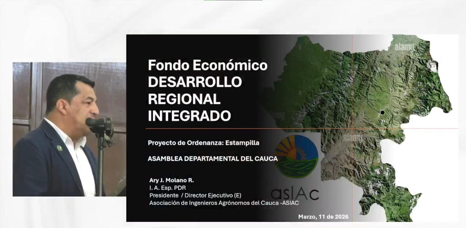 La Asociacion de Ingenieros Agronomos del Cauca presenta sus avances y proyectos ante la Asamblea Departamental